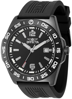 Invicta Coalition Forces 48342 Herren Uhr - Wasserdicht - Analog - Quarzuhrwerk - Edelstahl mit schwarzen zifferblat - 45mm