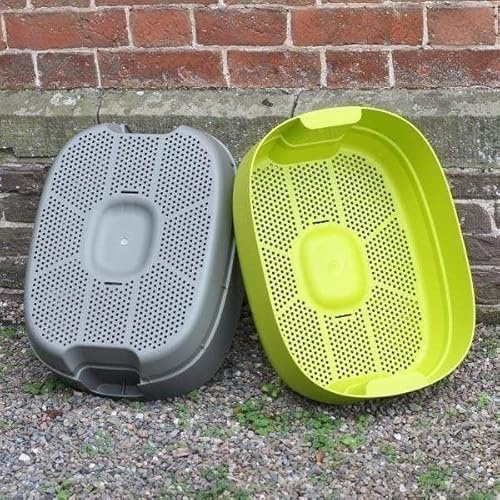 Wiggly Wigglers Worm Composter Single Tray | Wormery System | Efficient Tray-Based for Sustainable Worm Composting (Lime)