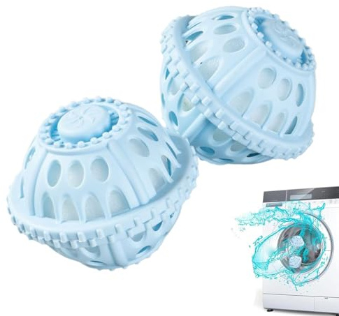 Bolas de lavandería sin detergente, bolas de lavandería no detergente para secadora, suministros de limpieza del hogar antinudos para familias, estudiantes universitarios, vacaciones, viajes RV