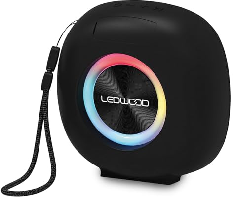Ledwood Mini Enceinte Bluetooth XPLOR100, USB Carte TF, Puissance 70W - sur Batterie 1200mAh, Fonction TWS, Protection IPX6