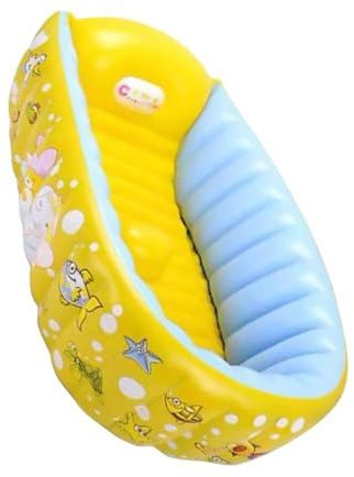 HAWILLOSCH Vasca Gonfiabile per Bagnetto Bebè in PVC Spesso Design Cartone Animato Portatile e Resistente per Uso Interno ed Esterno Piscina Bimbo Stagione Calda