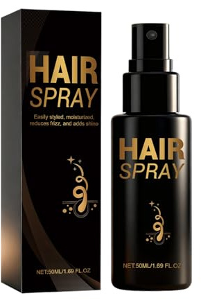 Tyinerc Lacca Per Capelli | 50ml Spray Texturizzante Capelli - Modellante per Acconciature a Lunga Durata - Per Viaggio Palestra Matrimonio Festa Cosplay Raduno Pendolarismo Dopo Doccia