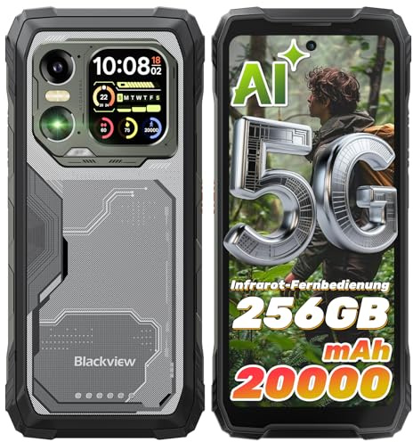 Blackview XPLORE 1 WT Movil Irrompible 5G, 20000mAh Movil Indestructible, 36GB+256GB, 6,78 FHD+ & 2,01 120Hz Android 15 IP69K, 64MP+50MP+20MP, NFC/OTG/GPS/AI