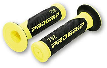 PROGRIP Lenkergriffe | Griffe mit stabiler Innenhülse und komfortablem Grip, für Drehgas; kompatibel mit Mopeds und Motorrädern, 2 Griffe 22/24 mm
