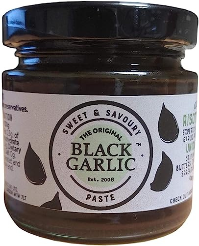 The Original Black Garlic Paste – Sweet & Savoury, Aged to Perfection, 100% Natural Ingredients, Vegan Friendly – Gourmet Culinary Ingredient (Small)