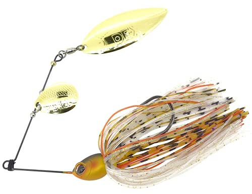 Berkley dex Spinnerbait Leurre Brochet et Perche - un Spinnerbait pour la Pêche du Carnassier en Eau Douce, Jig avec Palette Qui Renvoie de Fortes Vibrations, 14g, Matt Kinkuro