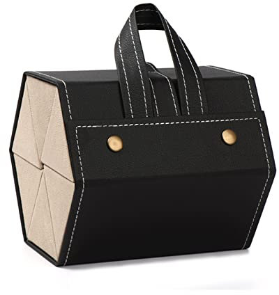 CTForest Sonnenbrillen Aufbewahrungsbox, Faltbare Brille Displaybox, Tragbar Brillenbox, Fasst 6 Sonnenbrillen, Ideal für die Aufbewahrung von Sonnenbrillen auf Reisen(Schwarz)