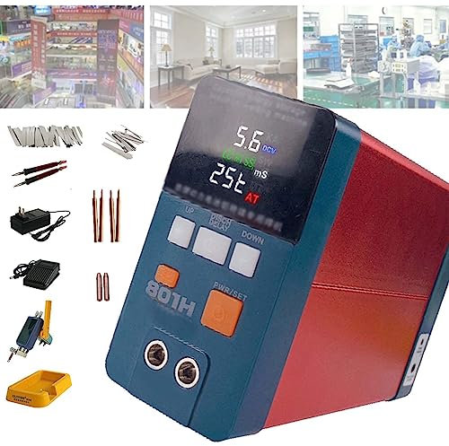 SACLMD Mini Saldatore a Punti Portatile,Saldatrice Puntatrice per Batterie,Attrezzatura di Saldatura a Batteria ad impulsi di precisione Portatile