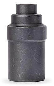 Vintage Glattmantel Lampenfassung aus Messing, M10x1 Deckel - Made in Europe - E14, Bronze Antik Finish