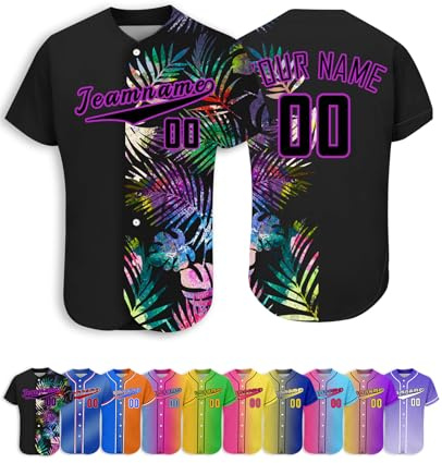 Benutzerdefinierte Baseball-Trikots, Personalisierte Baseball-Shirts, Individuelle Baseball-Shirts FüR MäNner, Frauen, Jugendliche