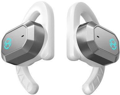 Edifier Hecate by AIR2 Open Ear Stereo Gaming Earbuds mit integriertem Noise Cancelling Mikrofon und RGB-Effekten - Weiß