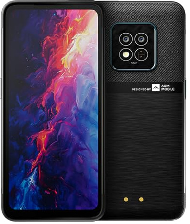 AGM X6 2026 Outdoor Handy 5G Smartphone,IP68 & IP69K I MIL-STD-810H,5000mAh Akku,8+128GB,Unverwüstliches Smartphone,6,78'' FHD+ Display,50MP+16MP,Dual SIM/Temperatursensor/Gesichtserkennung