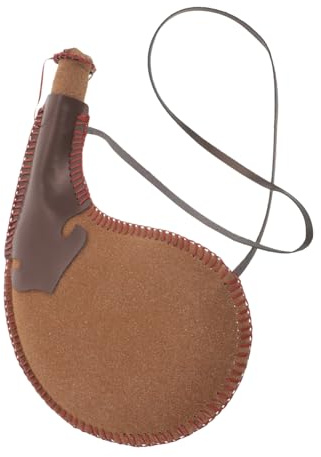 OKUMEYR Botas Vino de Cuero Tradicionales con Gran Capacidad y Diseño Compacto, Ideales para Uso al Aire Libre y Viajes, Resistentes Prueba de Fugas Color Aleatorio