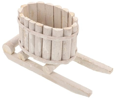 AUTSUPPL Pot De Fleurs Succulentes Traîneau De Noël Jardinière Rustique pour Plantes De Saison Et Décoration Extérieure