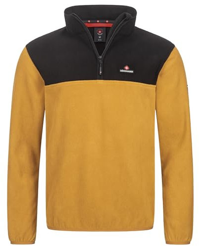Höhenhorn Skyja Herren Fleece Pullover Senfgelb/Schwarz Gr. XL