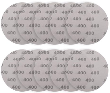 10 Pezzi Abranet Rete Dischi Abrasivi Ø 225 mm, Dischi Abrasivi da 225 mm, per Levigatrici per Cartongesso, Auto, Legno, Metallo (225mm, 120, Media)