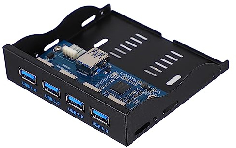 Operitacx Panel Frontal USB Bahía De Disquetera Fuente De Alimentación para Ordenador Concentrador USB Interno para Escenario De Oficina