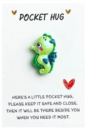 A Little Pocket Hug for Friends Token | Hug Gift | Thinking of You | Miss You | from Friend | Cheer Up Gift | Letterbox Gift | Get Well Soon | Positive Pick Me Up | Thinking of You