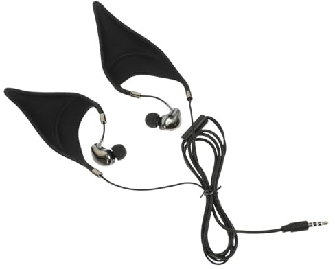 MALUGOGO Auricolari In-ear con Microfono Elves Ear, Cuffie con Filo e Controllo Tramite Cavo, Auricolari Musicali Flessibili per Chiamate Chiare e Riduzione Rumore, Compatibili per Uso