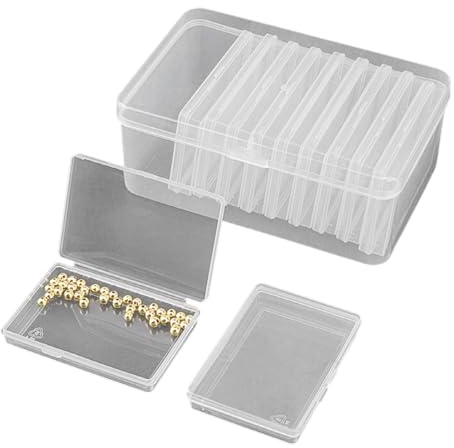 Générique Aufbewahrungsbox für – Spielkiste | transparenter quadratischer Organizer | Spielkoffer | Aufbewahrung von Schmuck, Hardware-Teilen, Handwerk, kleine Gegenstände, Sammlung, Ra