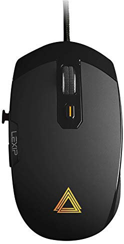 Lexip Pu94 3D gaming Mouse - Kabelgebundene USB-Maus und RGB - Spezielle 3D-Umgebungen und Design-Software - Hohe Präzision - 2 Joysticks, 6 Tasten und 12 programmierbare Richtungen, schwarz