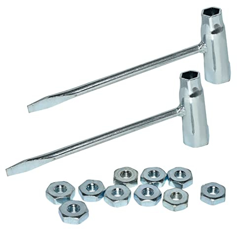 Eagles Chiave per motosega di ricambio da 13 mm su 19 mm per sega a catena Stihl Husqvarna, 10 pezzi di copri barra di pignone per STIHL 010 011 012 024 026 028 030 031 032 034 036 038 039 041AV 042