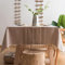 JaeMoose Tischdecke Abwaschbar Leinen Baumwolle Tischtuch Rechteckig Tisch Decke Waschbare Tafeldecke für Home Küche Speisetisch Tisch Decken Deko Party (Light Brown, 140x240 cm)