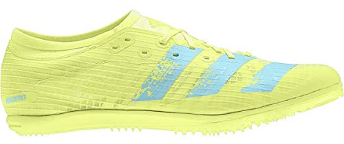 adidas Adizero Ambition Spike Shoe -Women's Track & Field Hi Res Yellow/Clear Aqua/Core Black