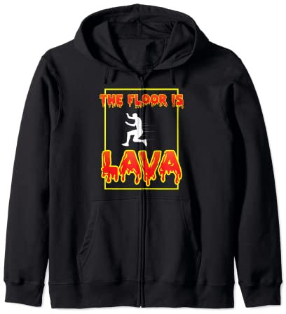 Drôles de choses The Floor Is Lava - Le sol est en lave Sweat à Capuche