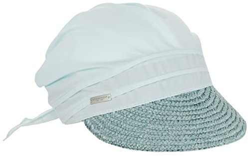 Seeberger Damen Stroh-/Stoffcap Baseball Cap, mintgrün, 6 7/8/7 3/8