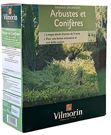 Haies et Conifères 4 kg - Pour Une Croissance Saine, Une Belle Couleur Et Un Effet Longue Durée 5 Mois
