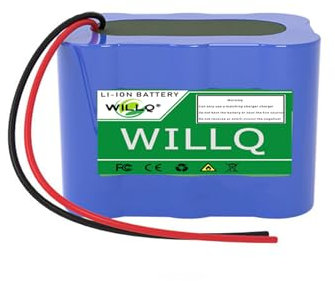 WILLQ Rechargeable Replacement Lithium Ion Battery 6.4V 6Ah 12Ah 18Ah 24Ah 30Ah LiFePo4 Battery with Cable for Electric Toys Solar Lighting Backup Battery,6.4V 18Ah B