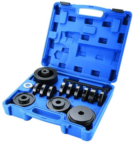 DASBET 23PCS Front Wheel Hub Drive Bearing Removal Install Service Tool Kit Front Wheel Drive Bearing Press Replacement Installer Removal Tool Kit Wheel Bearing Puller Tool Set