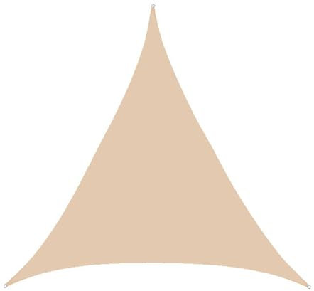 Wttfc Beige Yellow,4x4x4m,Vela Ombreggiante Triangolare Tenda Parasole, Traspirante, 95% Protezione UV, Tenda a Vela Parasole Impermeabile, Tenda da Sole Parasole per Giardino, Patio, Pergola