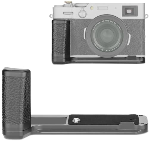 Haoge Handgrepp för Fujifilm Fuji X100VI kamera L-format handtag grepp passar Arca Swiss Kirk RRS snabbfrigörande platta kamerafäste HG-XVIB