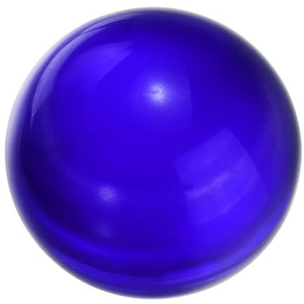 sourcing map 30mm/1.2 Crystal Sphere Ball Glass Solid Decorative Sphere Crystal Ball Prop Ornament for Feng Shui Divination Fortune Telling Tabletop Fountain Decoration, Dark Blue