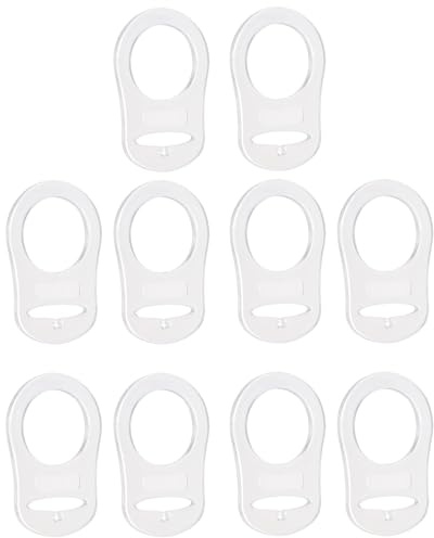 Asuinxurr 10 Stueck Taste Silikon Ring Schnullerhalter Mannequin Adapter loeschen