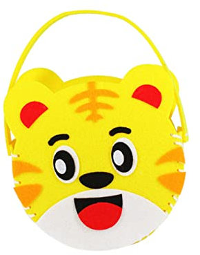 JUMPLAWN 6satz Teiliges Diy Nonwoven Handtaschen Bastelset Mit Kunststoffnadel Und Baumwollseil Für Junge Mädchen Eltern Buntes Nähmaterial Kreatives Stoffbeutel Nähen Geeignet Für Kinderga