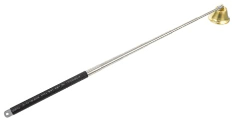 HAMPPLIES 1pezzi Estintore Campana per Candele Estensibile Realizzato in Rame Metallico di Buona qualità Strumento per Candele per Casa