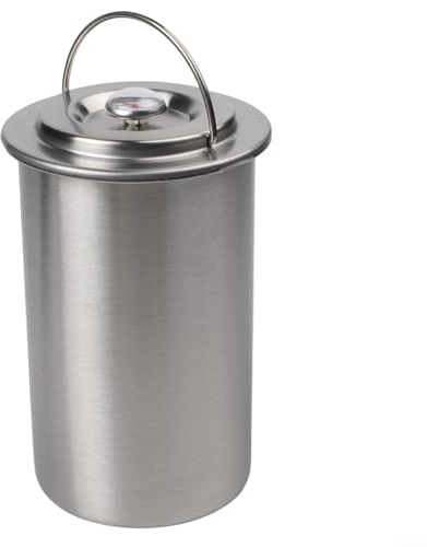 babominimer Pressa per carne in acciaio inox con termometro integrato, compatibile con prosciutto fatto in casa, manzo, pollame e frutti di mare, set da cucina con parti staccabili, per