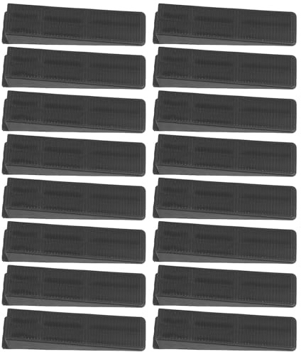 Gadpiparty Sistema de Nivelación de Baldosas Cerámicas Cuñas de Plástico Reutilizables Negras, 98 Piezas, Espaciadores para Suelo y Pared, Herramienta para Colocación Precisa y Nivelación