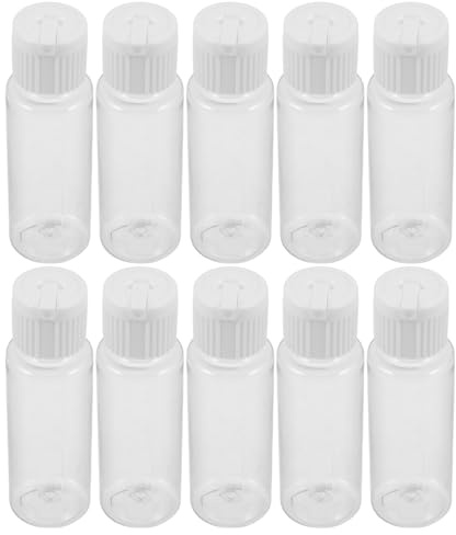 TOYZFRIENDY 20 St Påfyllningsbara Plastflaskor med Flip- Läckagesäkra Resesqueeze-flaskor för Hårolja Serum och Kosmetiska Vätskor