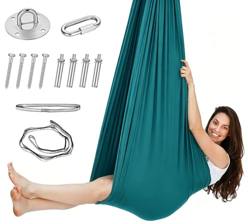 Juego de hamacas de yoga aéreas, columpio, columpio aéreo para yoga