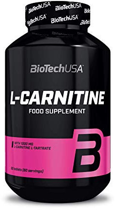 BioTechUSA L-Carnitina 1000 mg Capsule | Miscela di L-Arginina e L-Carnitina | Senza Glutine, 60 compresse