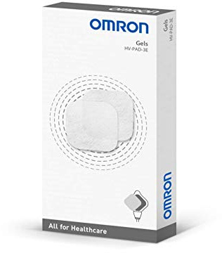 OMRON Gel-Pads HV-PAD-3E Ersatz-TENS-Elektroden für HeatTens Wärme und Tens | Ersatz-TENS-Elektroden für HeatTens, 4 Paare (8 Pads), bis zu 30-mal wiederverwendbar
