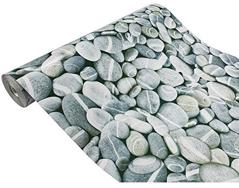 DecoMeister Vinilo Adhesivo para Muebles 45x100 cm - Piedras | Papel Decorativo con Efecto Piedra para Cocina, Armarios y Mesa, Lámina Autoadhesiva de PVC Termoformable, Impermeable
