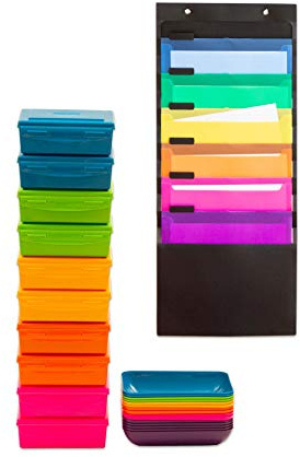 Betzold Freiarbeit-Set - Lernstationen Ordnungsmappe Materialboxen Materialschalen
