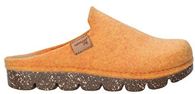 GRUNLAND POFF CI2777 ARANCIO CIABATTA FELTRO CON ZEPPINA GOMMA CM.2 (numeric_36)