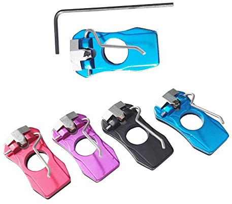 SHARROW Bogenschießen Magnetische Pfeilauflage für Recurve Bogen Pfeilauflage Aluminiumlegierung mit Inbusschlüssel Jagdzielzubehör Rechtshänder (Blau)