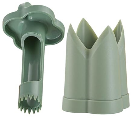 Pfefferentkerner Entferner Werkzeug, Jalapeno & Bell Pepper Corer, 2 in 1 Pfefferkernentferner für BBQ, Gemüse Coring Tool - Effizientes Entsäen für Paprika und Jalapenos